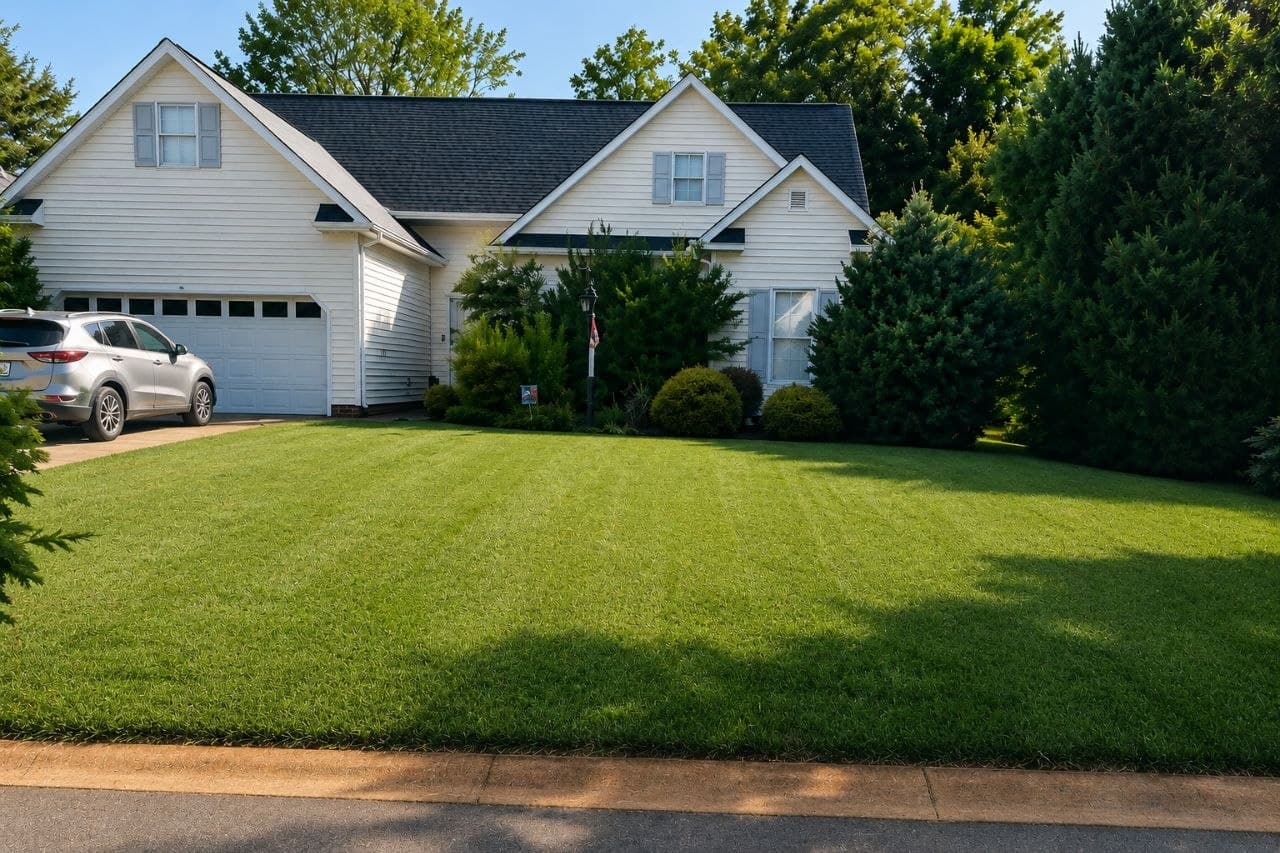 Lawn after service